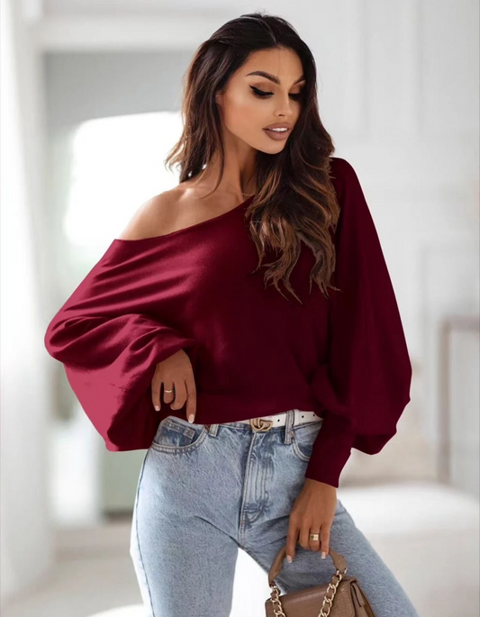 Savannah-Classic Jumper-Burgundy
