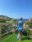 Alice-Side Tie Starfish Dress-Blue