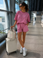 Lainey-Stripe Oversized Two Piece