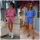 Lainey-Stripe Oversized Two Piece