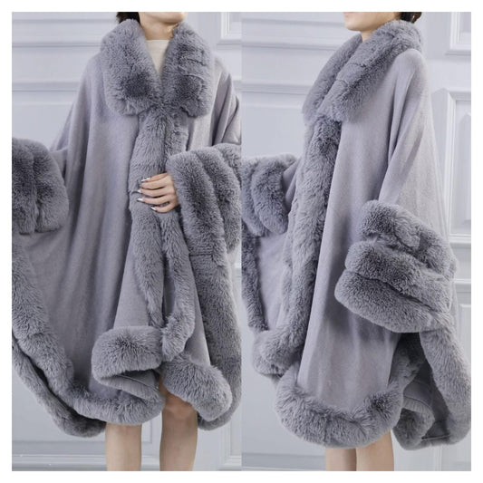Belle-Faux Fur Cape