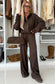 Sarah-Hooded Co Ord-Brown